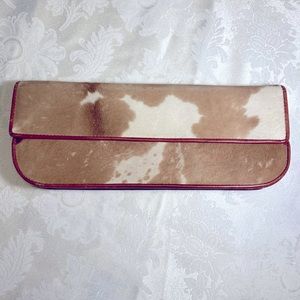 ARTMEX Brand Hair-on Hide Clutch Wallet Purse
